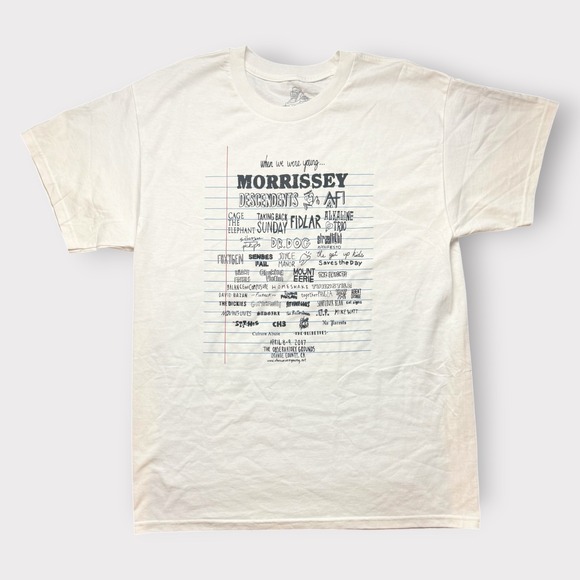 When We Were Young Other - When We Were Young 2017 Festival T-Shirt Morrissey Descendents AFI White Large
